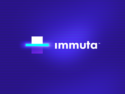 Immuta Logo agency branding business copier copy document glow immuta legal logo scan unfold