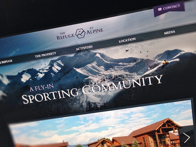 RA Home activities brand community design home logo luxury mountains rich website