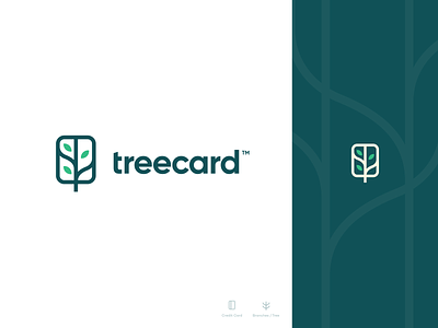 Treecard Logo band bank branding card cards debit card design leaves logo money organic tree tree logo treecard unfold wooden