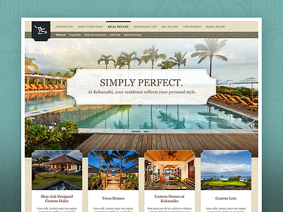 KO Real Estate estate featured homepage homes listings lots luxury real vacation webdesign