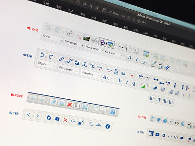 CMS Icons (before/after) cms control font icon icons redesign set style toolbar tools webapp website
