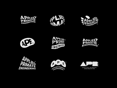 A.P.E Logo Ideation ape bayc bored apes branding crypto design figma footprint identity illustration logo mark modern monkey nft perspective primate vector warp