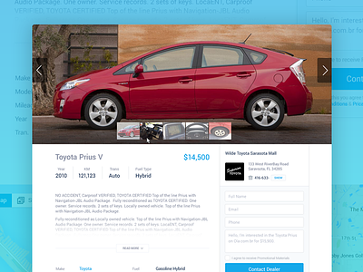 XM Details auto buy car forsale listing sell ui ux vehicles webapp