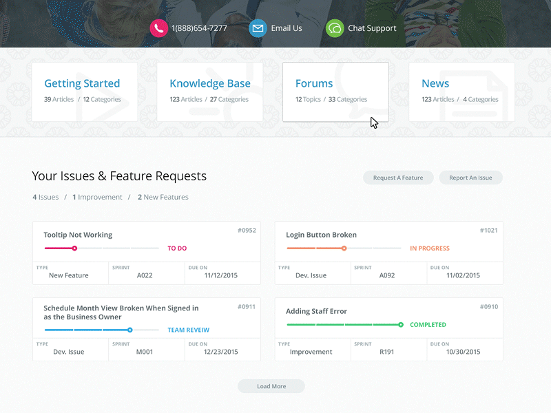 WL Report Bug animate atomicapp bug features fields form issue prototype report status support tracker