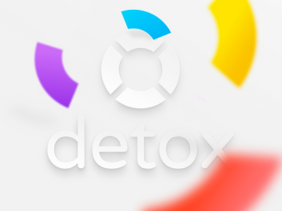 Detox.com Teaser branding color colorful detox drugs lifesaver logo rehab shadows ui ux website