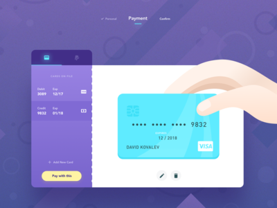 002 Checkout checkout credit card dailyui hand illustration process