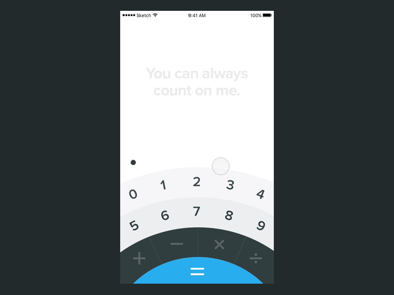 Calculator App add animation apps calculator dailyui ios math mobile principe ui ux