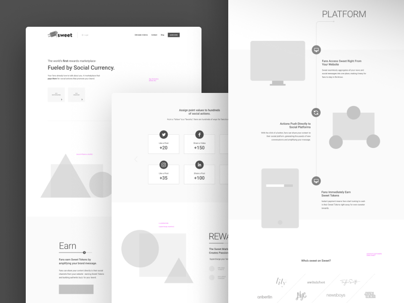 Download 30 Wireframe Examples For Web Mobile Design Inspiration Justinmind