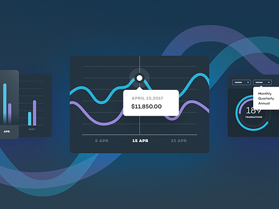 PJ Charts bar charts data date design line pie tooltip unfold webapp webdesign