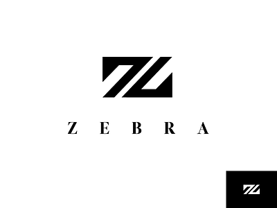 Zebra Logo brand branding clothing fashion leader letter logo luxury split unfold z zebra