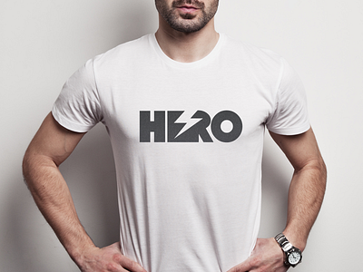 Hero.com Logo brand branding gaming hero lighting logo negative news space unfold