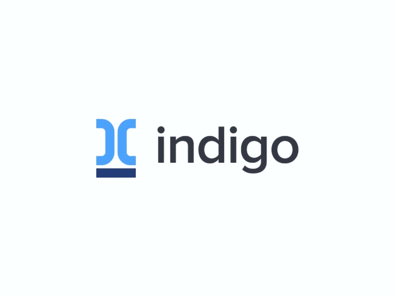 Indigo Logo Concept agency base bed brand comfot i indigo logo mattress relax sleep unfold