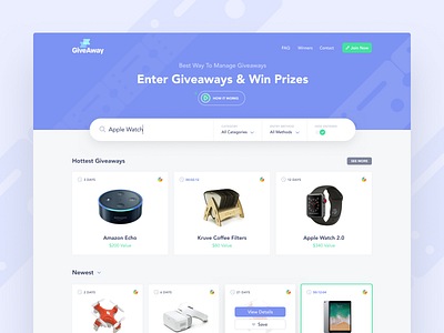 Giveaway Picker by M.Saeed Farajnezam on Dribbble