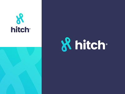 Hitch Logo app branding design h hitch hitchhiker logo path travel unfold