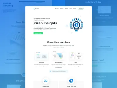 Kizen Insights branding contacts crm design graphs illustration kizen platform team ui uidesign unfold webapp website zoe