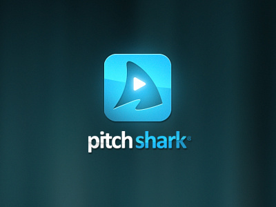 PS Logo aqua blue brand film fin glow identity logo play program shark tv video water wave