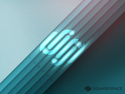SS6 (Playoff) art blue design dribbble glow graphic illustration layers logo mark paper playoff squarespace squarespace6 texture