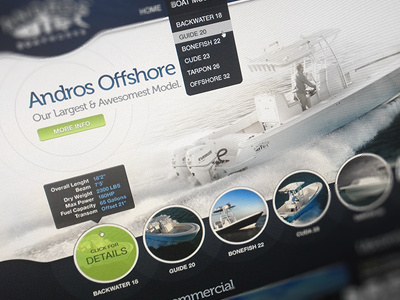 AN Home avatars boat button design facebook homepage icon layout marine menu models ocean sea ship shore site speedboat tooltip video player water web website