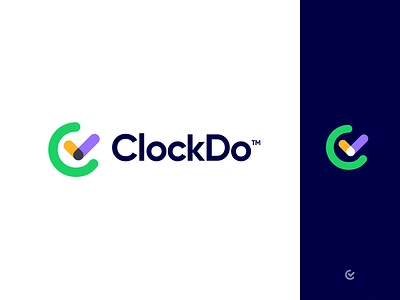 ClockDo Logo branding check checkmark clock logo logo design schedule time todo todo app