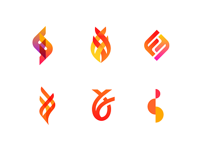 FF Logos branding christian ff fire fish flame logos