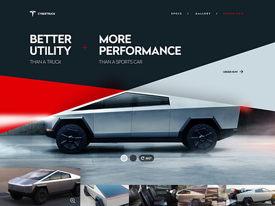 Tesla Cybertruck agency cybertruck design electric hero tesla truck unfold vehicle web website websites