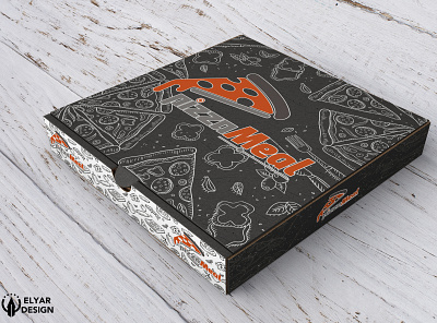 PizzaMeal Box logo pizza pizzameal
