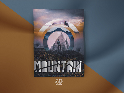 Mountain artist design poster