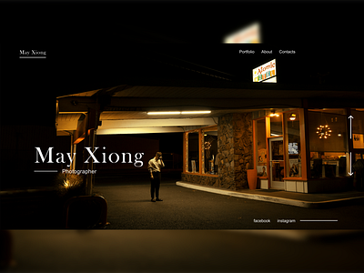 Prototype of photographer site (May Xiong) p.2 branding design ui ux web web design webdesign website