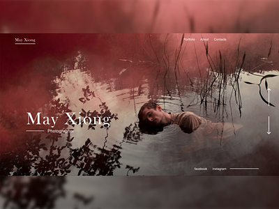 Prototype of photographer site (May Xiong) p.1