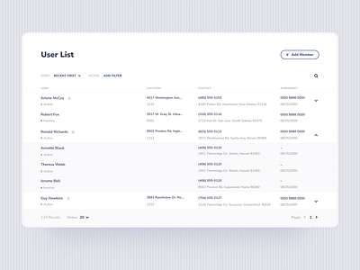 User list table crm data grid figma fitness app grid group grouped interface listing membership nested grid saas table user user info user interface таблица