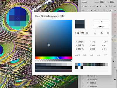 Photoshop Color Picker Redesign Concept concept dribbble ukraine flat graphics idea photoshop photoshop ui redesign refactoring ui ukraine ux