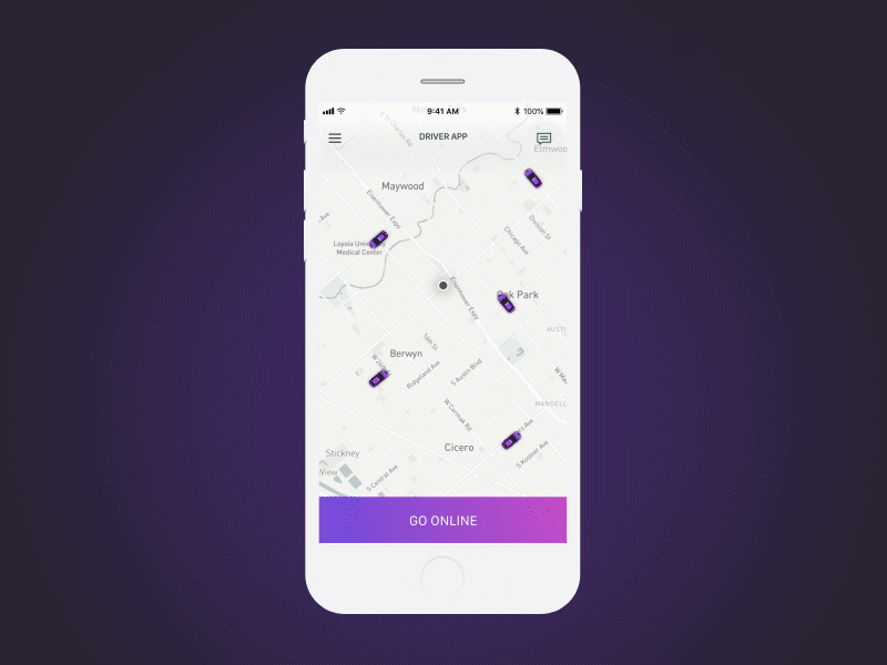 Taxi Driver App Concept