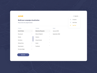 Visualisation tool app hierarchy interface list modal selection ui visualization webdesign