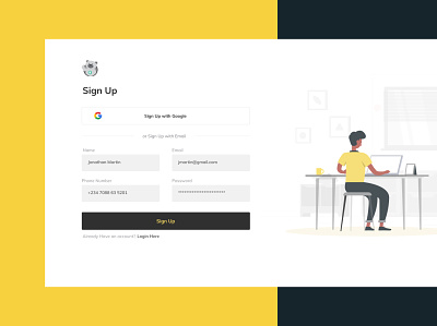 Sign Up Screen UI figma onboarding sign in signup uidesign