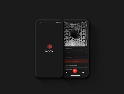 MOOV - sound experience animation app behance behance project branding design illustration logo mobile music music app sound ui uiux ux ux ui ux design uxdesign uxui
