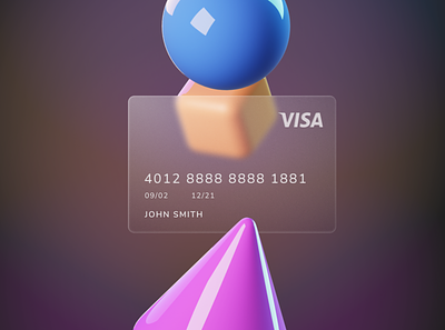 Visa Card antid card credit card figma transparency ui visa
