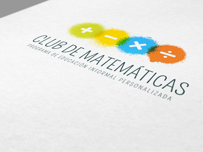 Club de Matemáticas antid brand branding colorful design education logo