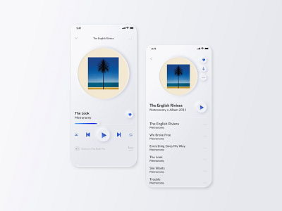 Music Player - Daily UI 009 app dailyui dailyui009 dailyuichallenge design designer interfacedesign mobile app mobile app design mobile ui music player music player app music player ui neumorphic design neumorphism neumorphism ui ui userexperience userexperiencedesign webdesign