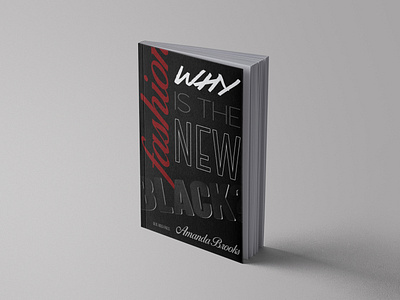 book cover #3 black book cover cover design fashion layout red text design white