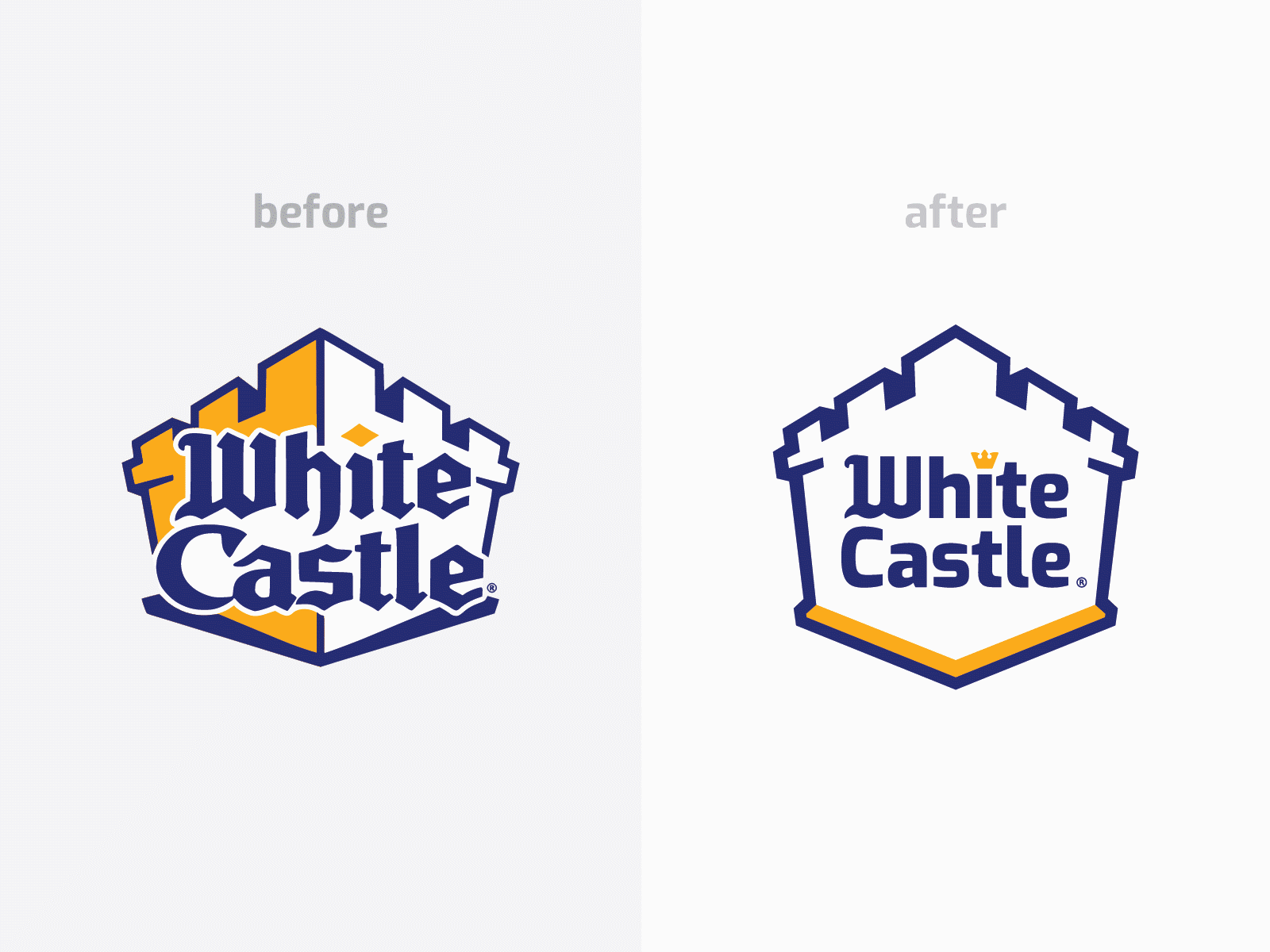 White Castle Warm-Up illustration logo redesign whitecastle
