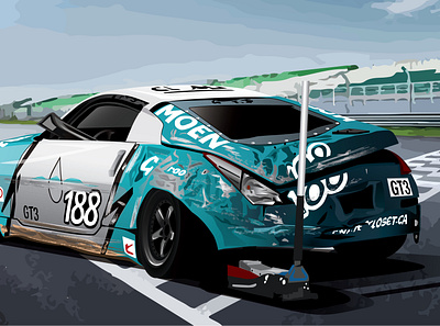 Grassroots 350z animation design graphic design graphicdesign illustration vector