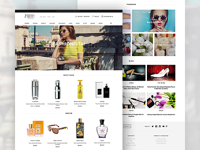 Xberry Beauty Shop ecommerce home shop store ui ux web design