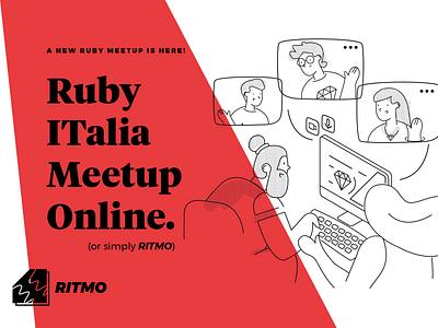 Ritmo - Postcard branding meetup postcard ruby