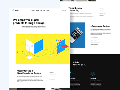 Product Design - Nebulab agency landing page ui ux web web design website