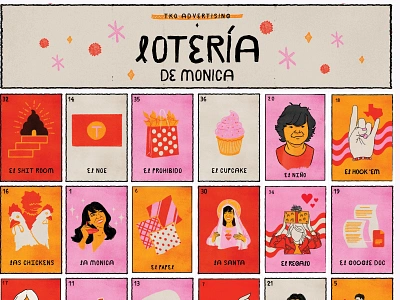 Lotería cards cards ui game illustration latina latino loteria mexican