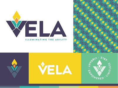 Vela Logo Rebrand (Rejected) ability candle families family illuminate light logo