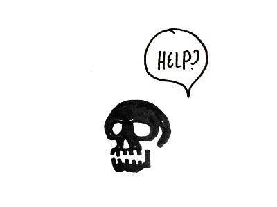 Feelin' A Little Bare . (could you spare me a minute?) critique design review do hashtags work on dribbble help illustration jobs portfolio product design skull ui ux website