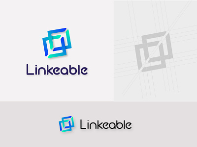 linkable modern minimalist logo branding business logo creative logo design linkable logo logo logo design minimalist logo modern logo unique logo
