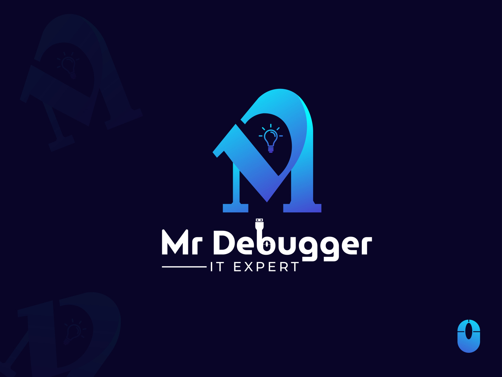 Modern M+D logo by Anamul Haque on Dribbble