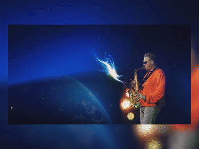 Valeriy Skladannyy - Saxophonist in group Didula blue fullscreen minimal motion promo special ui uiux ux web website